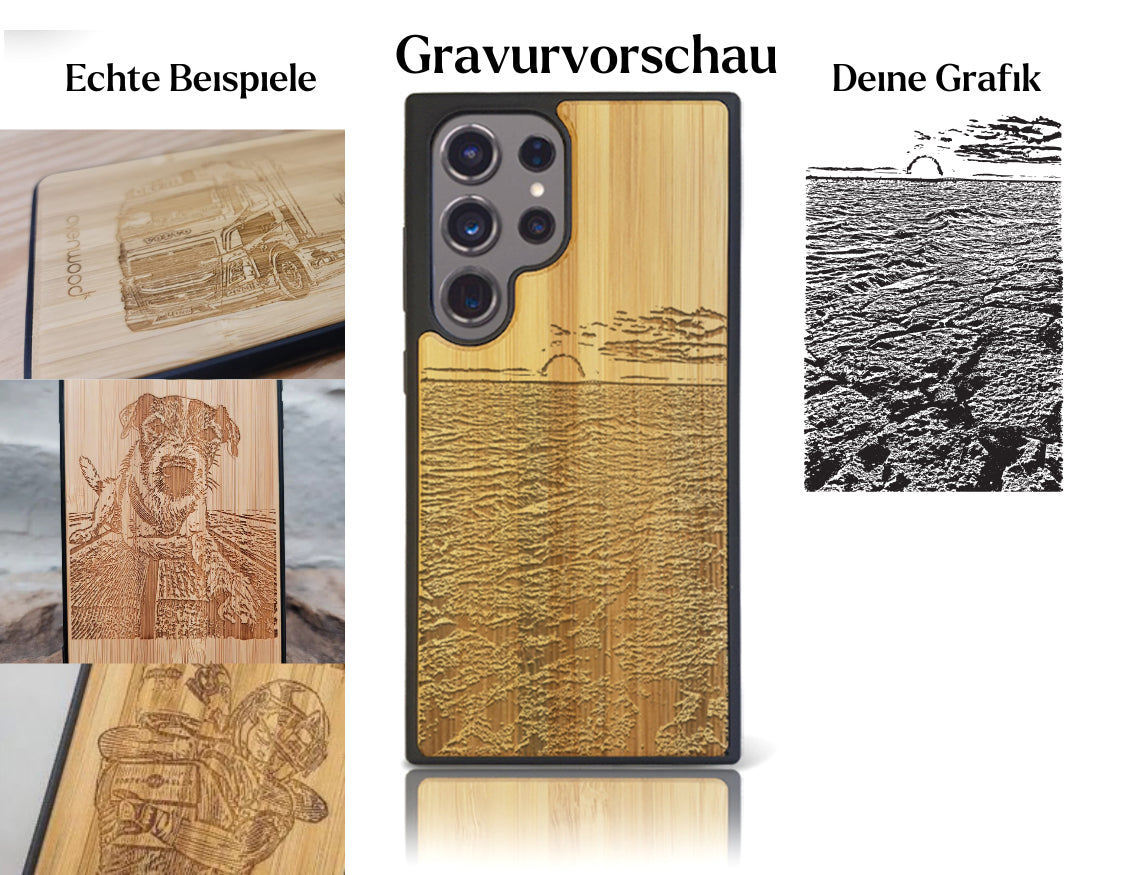 INDIVIDUELL Samsung Galaxy S24 Ultra Bambus-Kunststoff