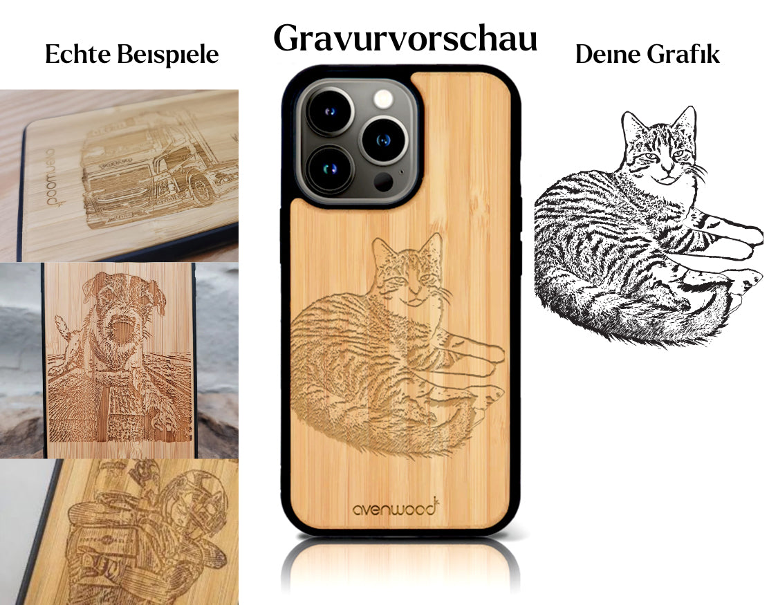 INDIVIDUEL Sarah Füllmann iPhone 14 Pro plastique bambou