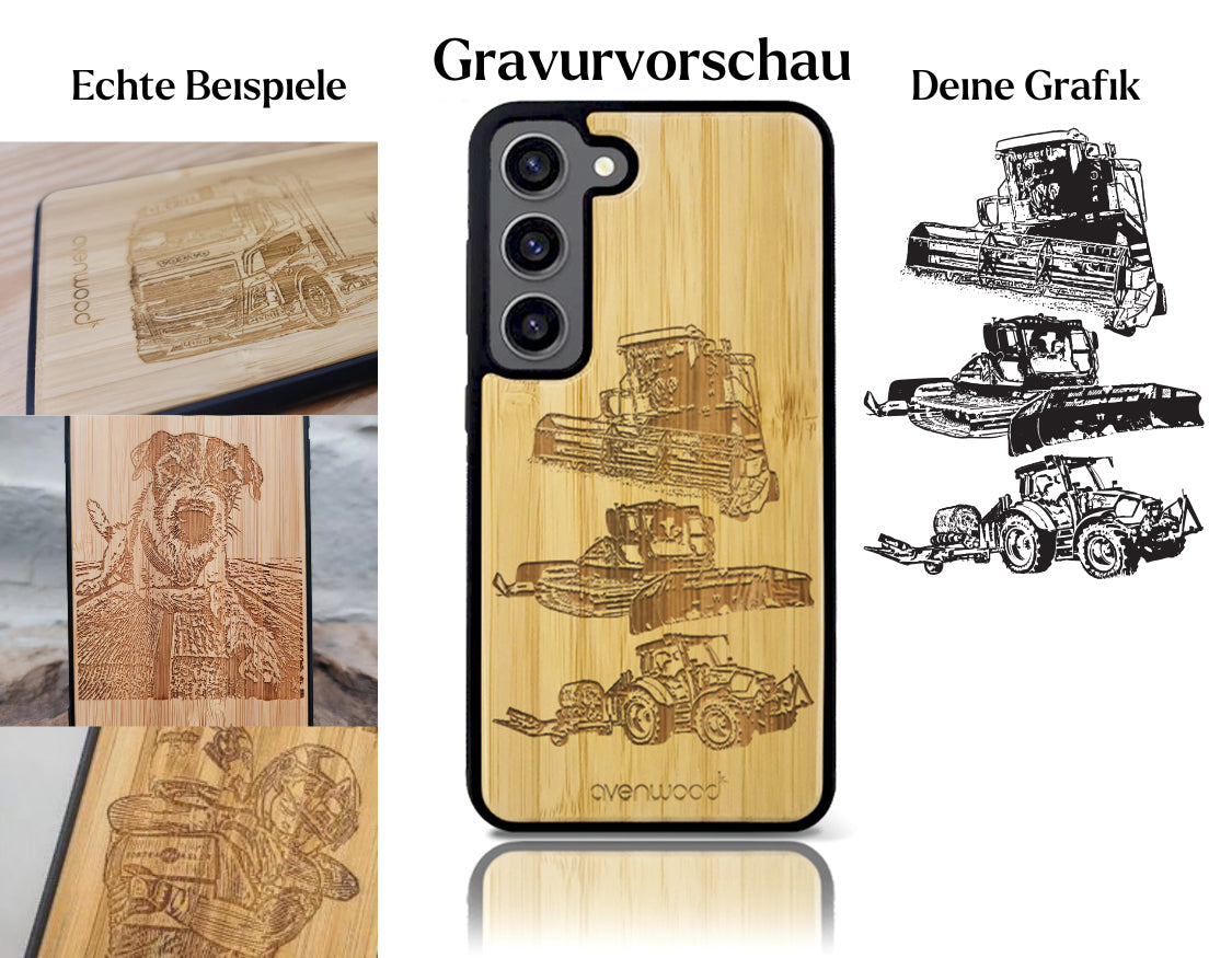 INDIVIDUELL Samsung Galaxy S23 Bambus-Kunststoff