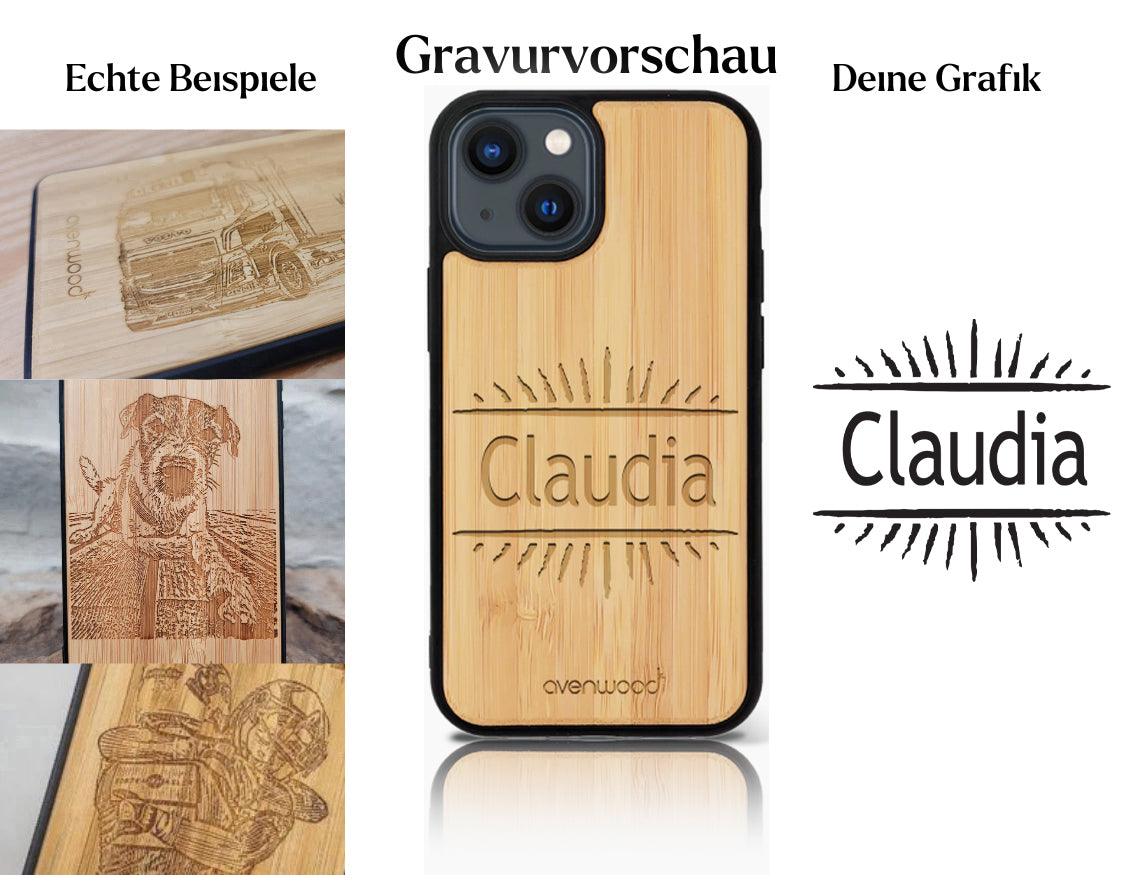 INDIVIDUEL iPhone 14 bambou plastique