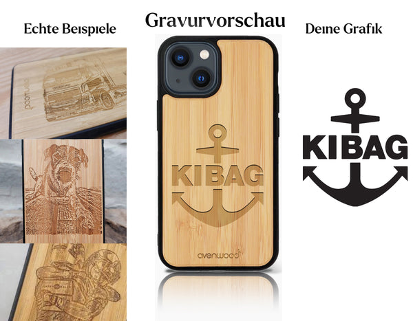 INDIVIDUELL iPhone 13 Bambus-Kunststoff
