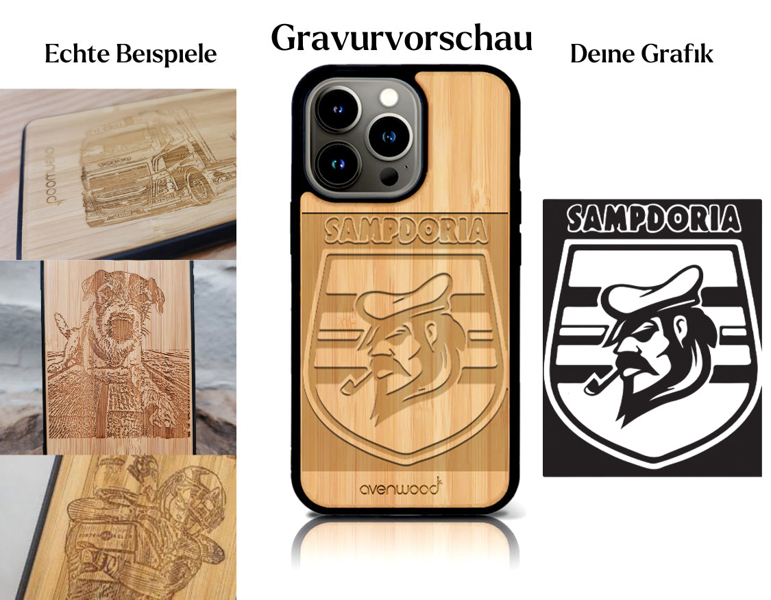 INDIVIDUEL Adi Jossi iPhone 14 Pro en plastique bambou