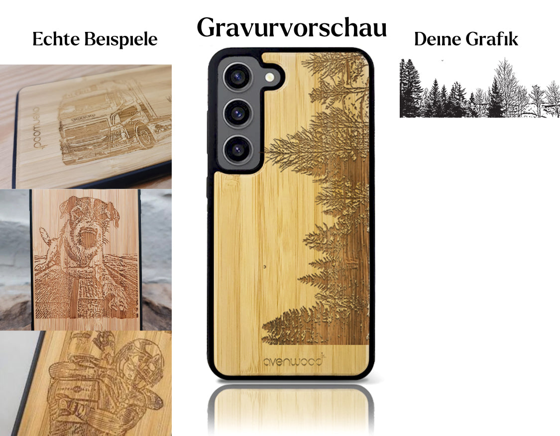 INDIVIDUELL Samsung Galaxy S23 Bambus-Kunststoff