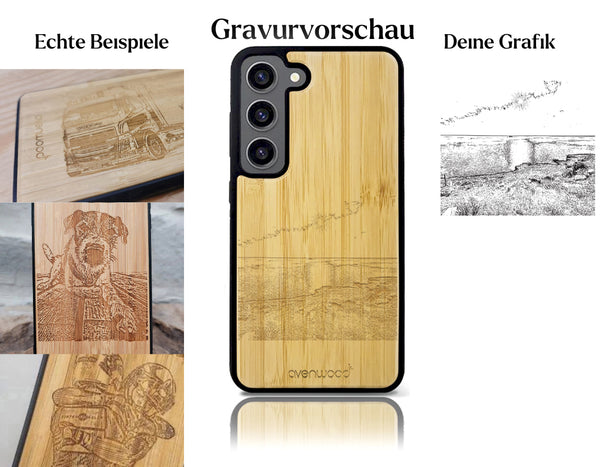 INDIVIDUELL Samsung Galaxy S23 Bambus-Kunststoff