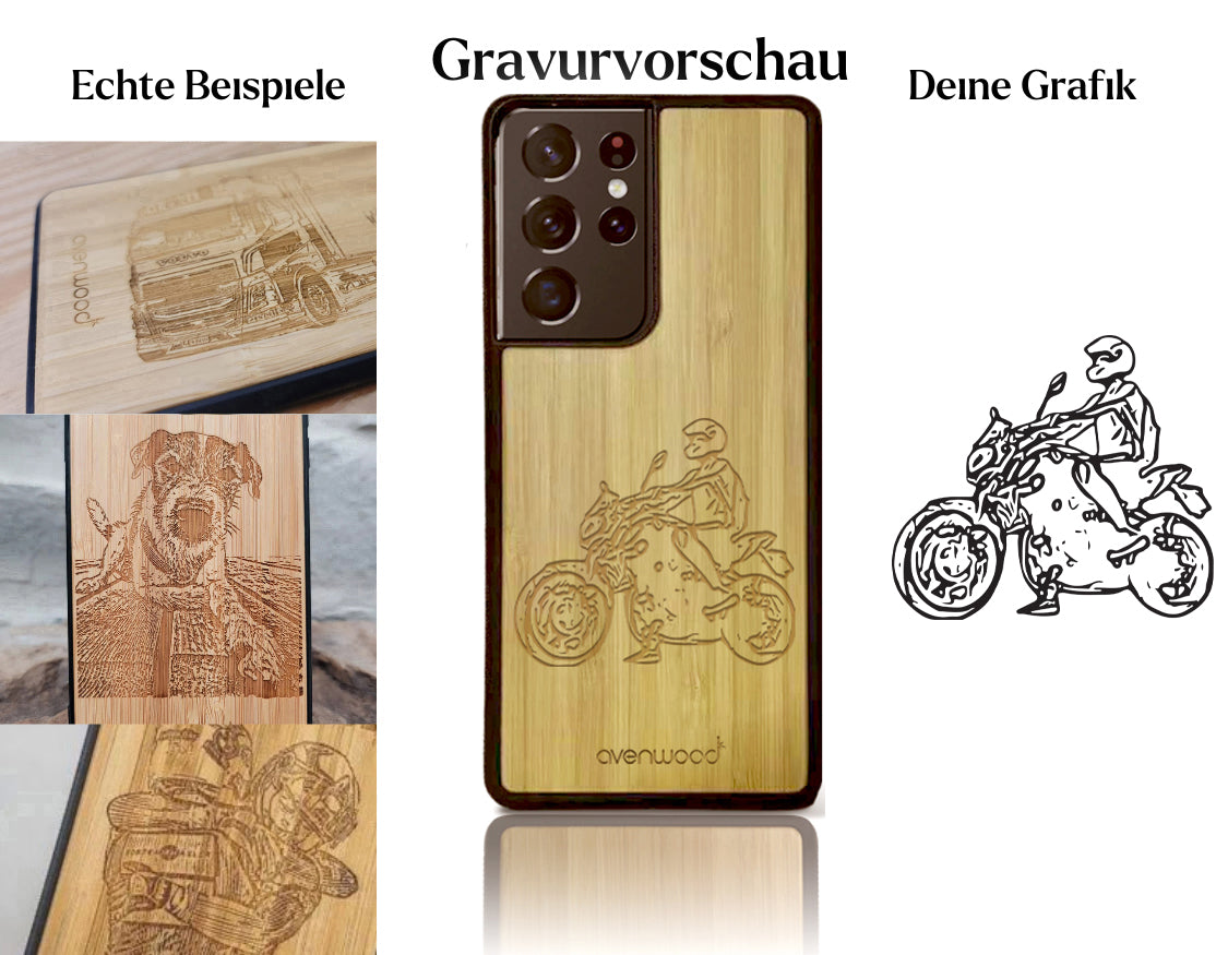 INDIVIDUELL Samsung Galaxy S21 Ultra Bambus-Kunststoff