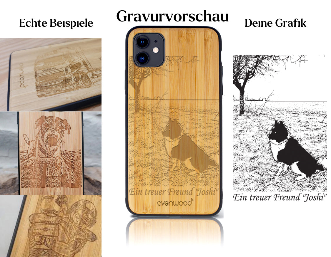 INDIVIDUELL iPhone 11 Bambus-Kunststoff