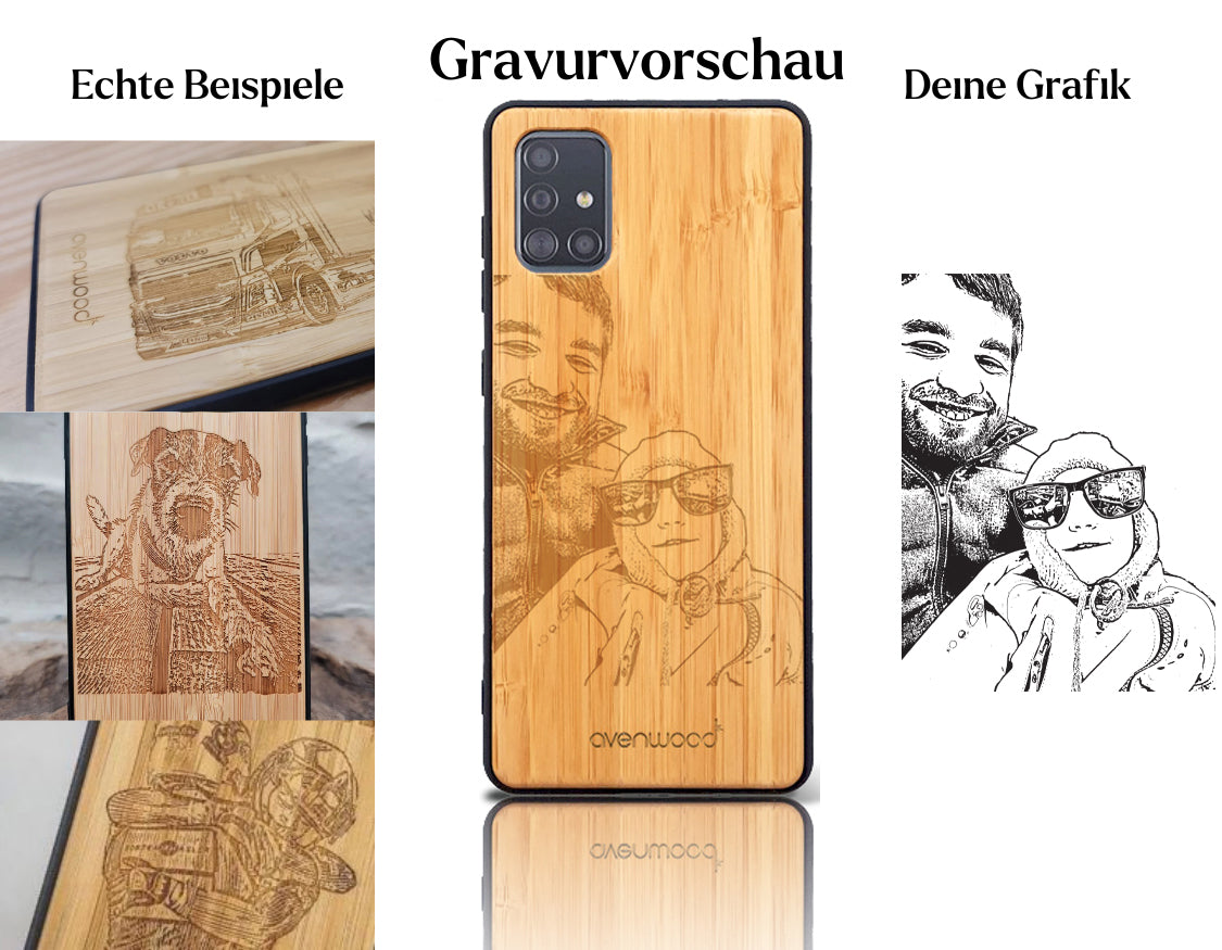 INDIVIDUEL Samsung Galaxy A51 bambou plastique