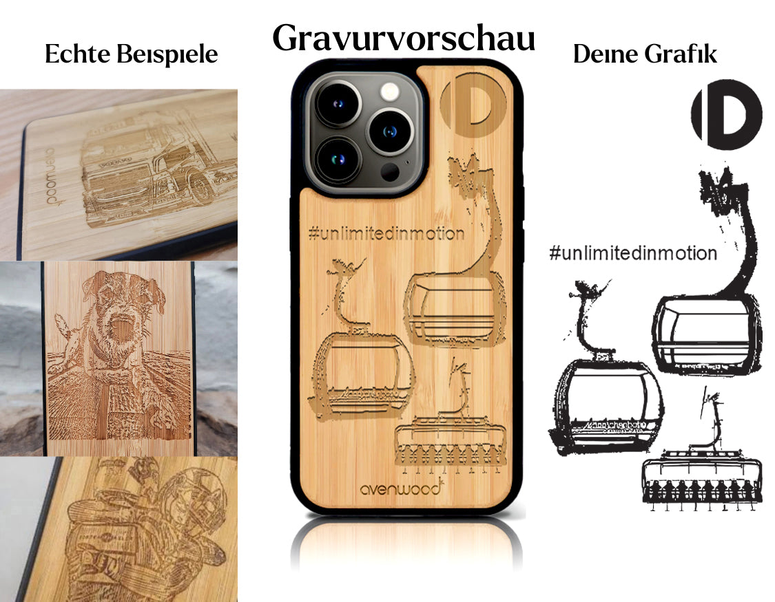 INDIVIDUEL iPhone 14 Pro bambou plastique