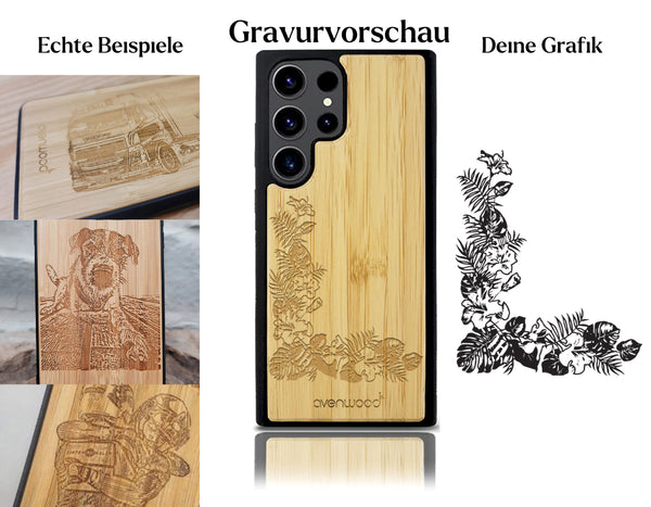 INDIVIDUELL Samsung Galaxy S23 Ultra Bambus-Kunststoff