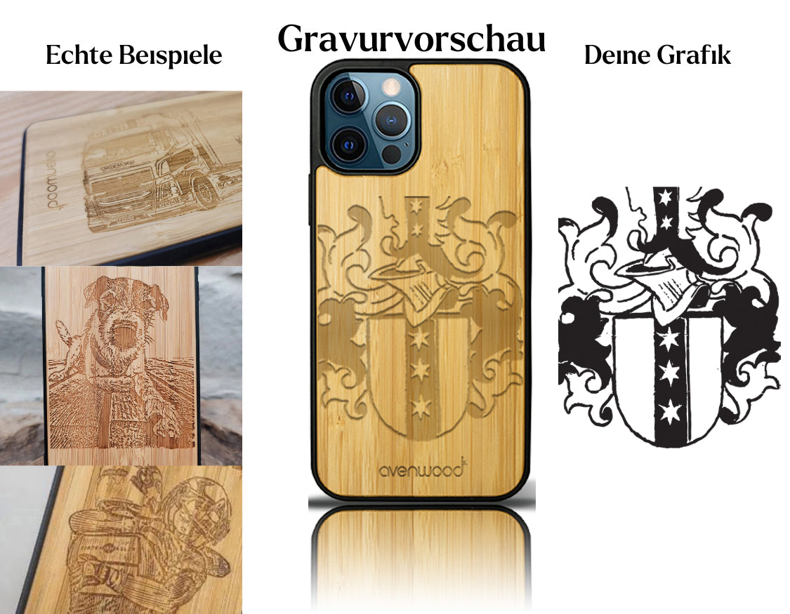 INDIVIDUELL Stefan Gutzwiller iPhone 12 Pro Max Bambus-Kunststoff