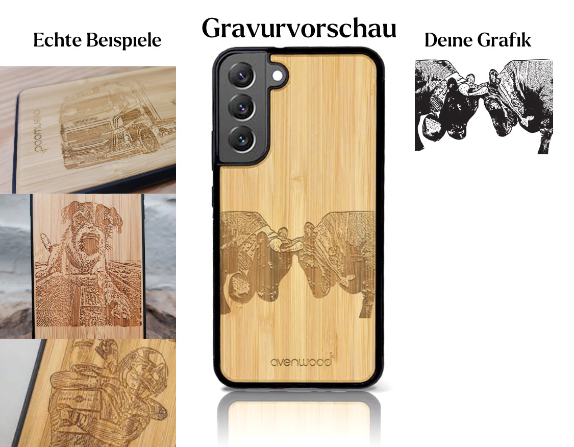 INDIVIDUELL Samsung Galaxy S22 Plus Bambus-Kunststoff