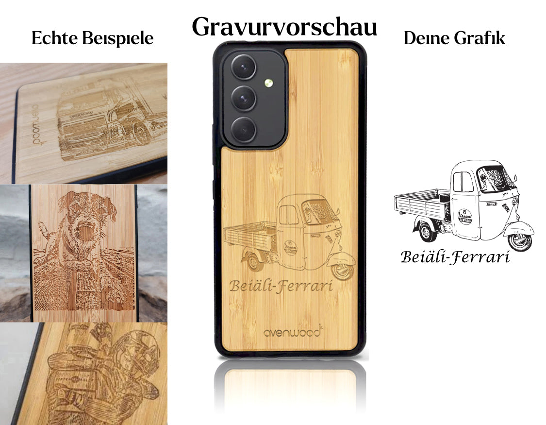 INDIVIDUELL Samsung Galaxy A54 Bambus-Kunststoff