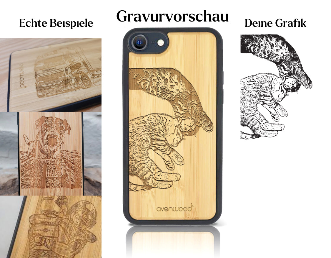 INDIVIDUELL Phone SE 2. Generation Bambus-Kunststoff