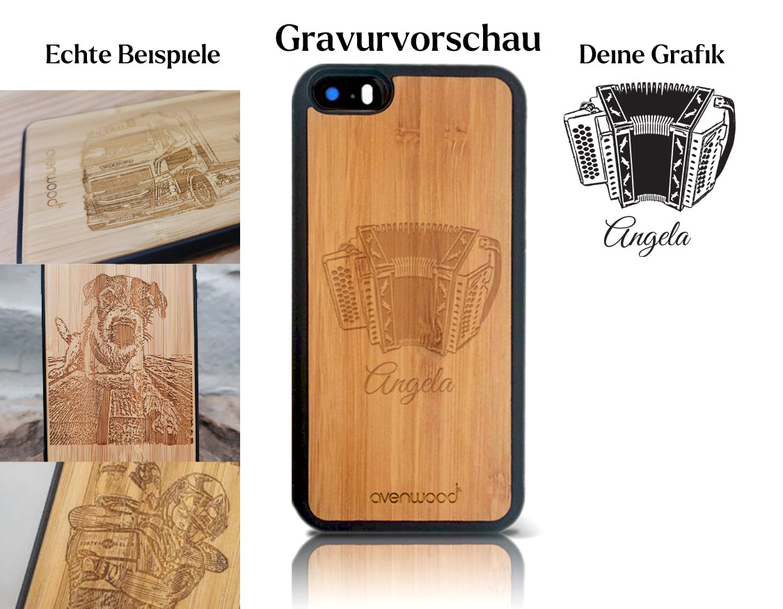 INDIVIDUEL iPhone 5/SE bambou plastique