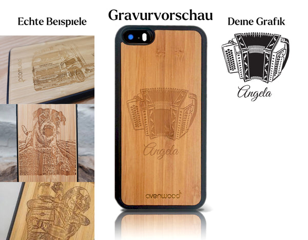 INDIVIDUELL iPhone 5 / SE Bambus-Kunststoff