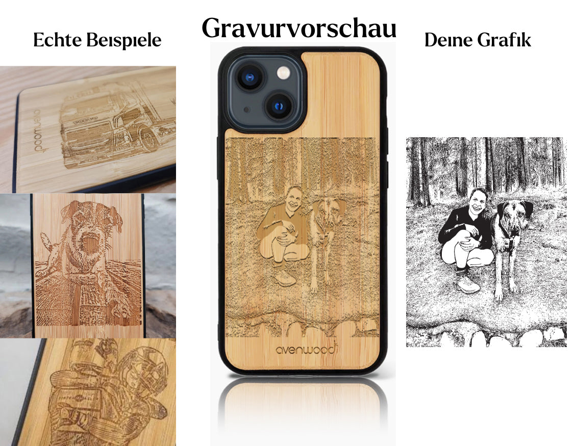 INDIVIDUEL Rahel Wüst iPhone 14 Plus plastique bambou
