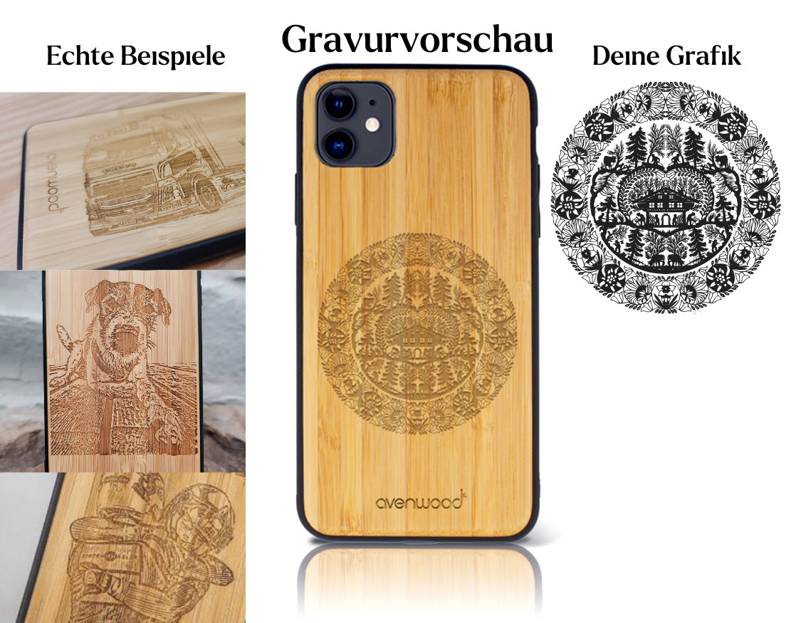INDIVIDUELL iPhone 11 Bambus-Kunststoff