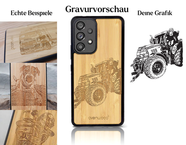 INDIVIDUEL Carmen Weidmann Samsung Galaxy A53 plastique bambou