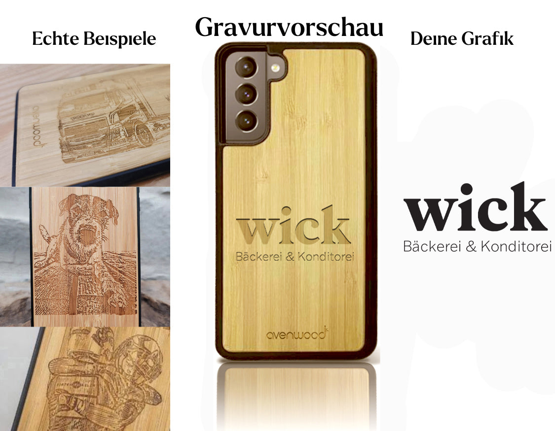 INDIVIDUELL Samsung Galaxy S21 Bambus-Kunststoff
