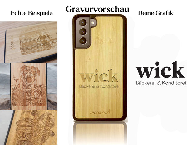 INDIVIDUELL Samsung Galaxy S21 Bambus-Kunststoff