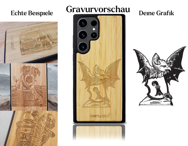 INDIVIDUELL Samsung Galaxy S23 Ultra Bambus-Kunststoff