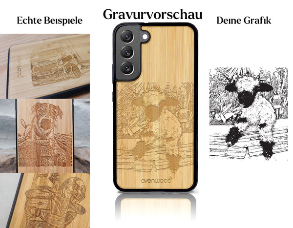 INDIVIDUELL Samsung Galaxy S22 Plus Bambus-Kunststoff