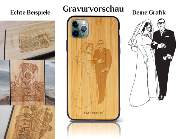 INDIVIDUELL iPhone 11 Pro Bambus-Kunststoff