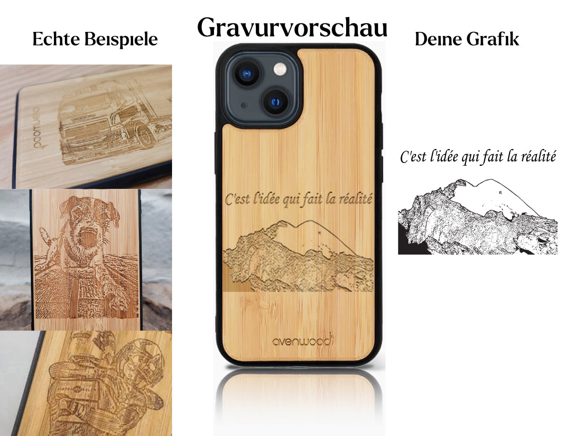 INDIVIDUEL iPhone 13 Mini bambou plastique