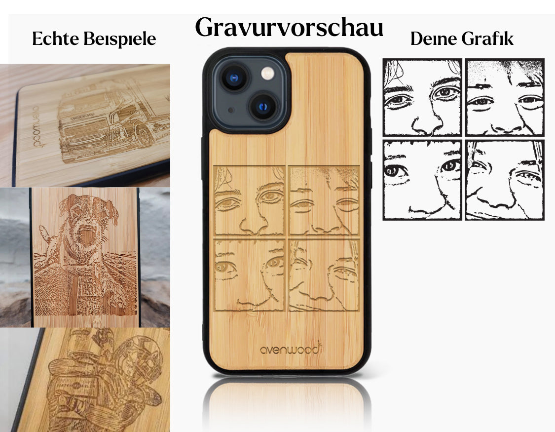 INDIVIDUEL iPhone 14 bambou plastique