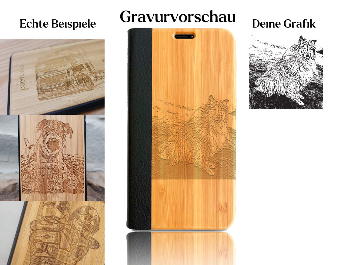 INDIVIDUELL iPhone 15 Pro Max Bambus-Kunststoff