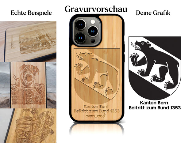 INDIVIDUELL iPhone 14 Pro Max Bambus-Kunststoff