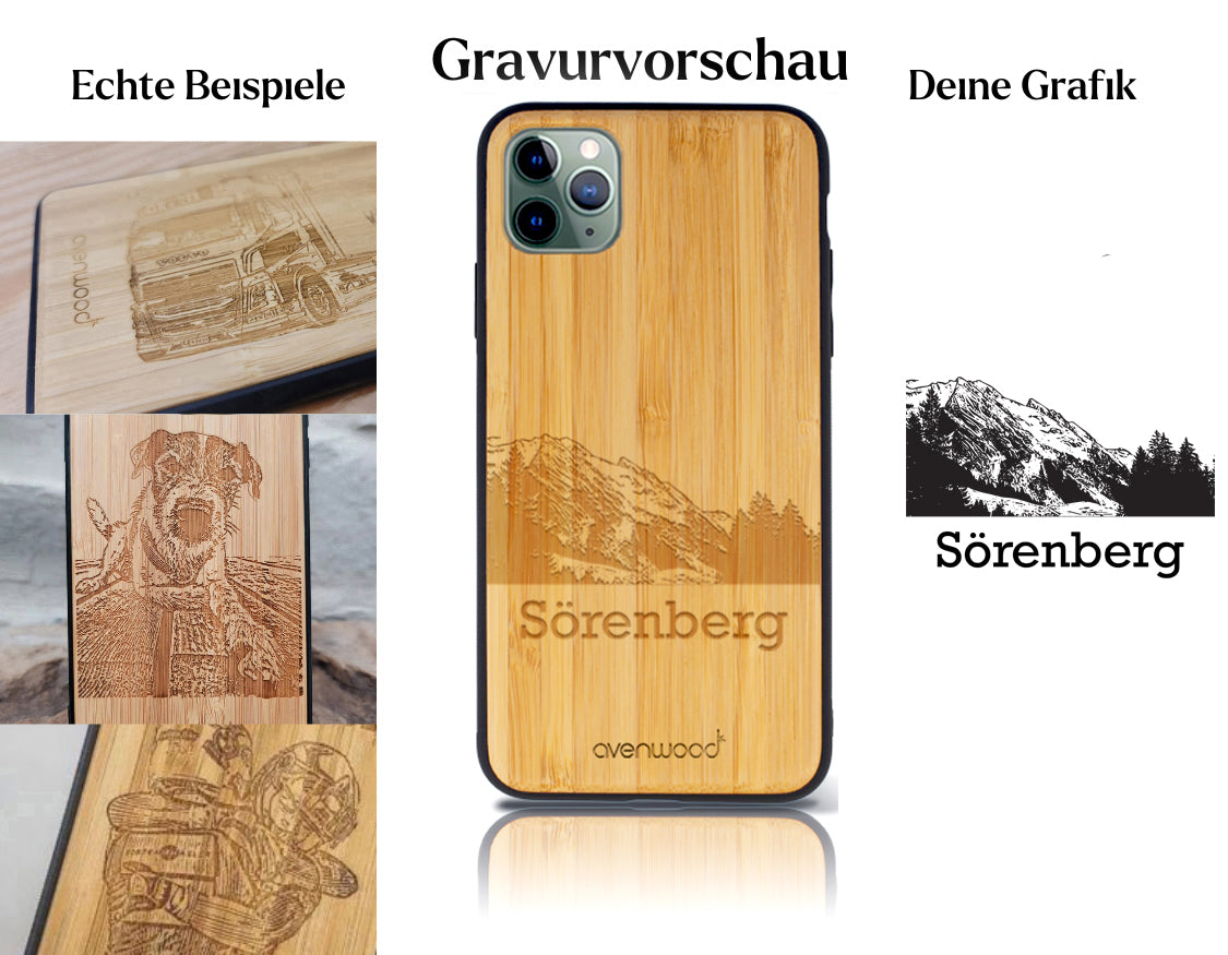 INDIVIDUELL iPhone 11 Pro Bambus-Kunststoff