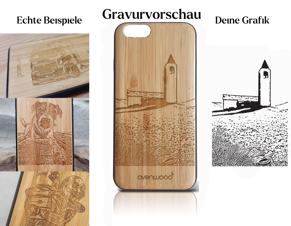 INDIVIDUEL iPhone SE 2020 bambou plastique
