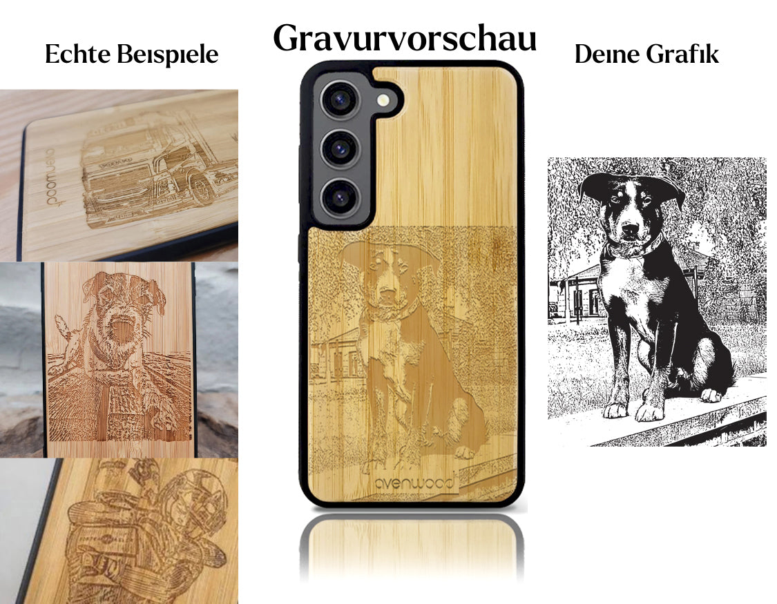 INDIVIDUELL Samsung Galaxy S23 Bambus-Kunststoff