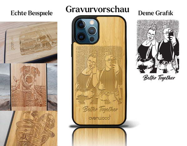INDIVIDUELL iPhone 12 Pro Max Bambus-Kunststoff