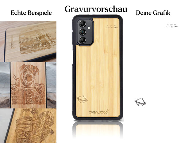 INDIVIDUELL Samsung Galaxy A14 Bambus-Kunststoff