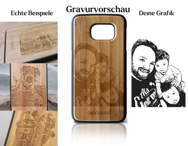 INDIVIDUELL Samsung Galaxy S7 Bambus-Kunststoff
