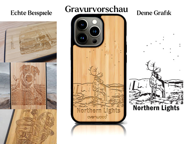 INDIVIDUELL iPhone 14 Pro Bambus-Kunststoff