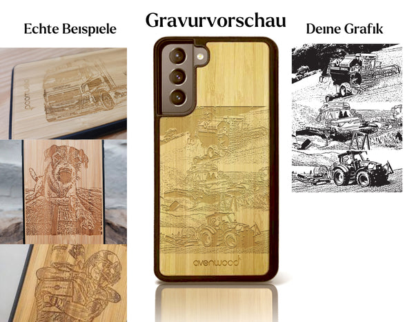 INDIVIDUELL Samsung Galaxy S23 Bambus-Kunststoff