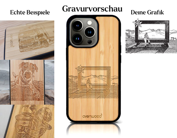 INDIVIDUELL iPhone 15 Bambus-Kunststoff