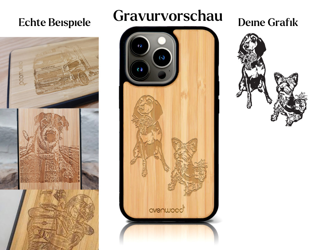 INDIVIDUEL iPhone 14 Pro bambou plastique