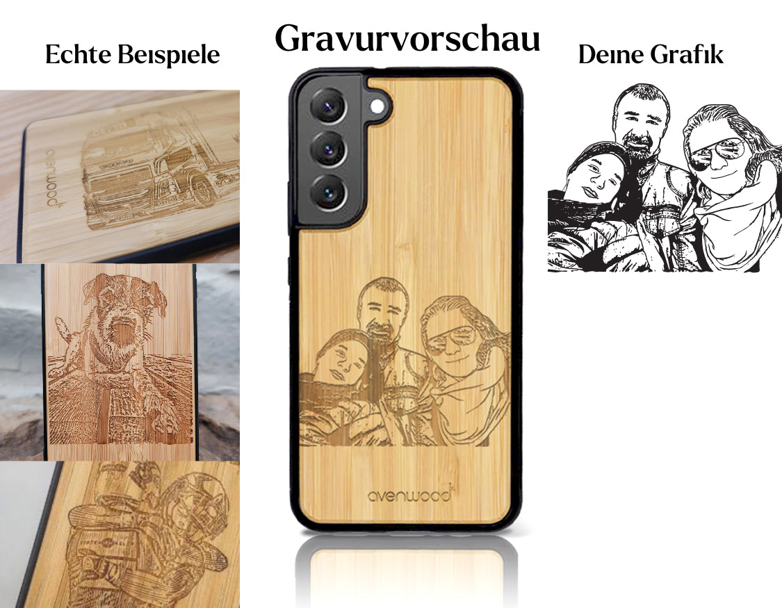 INDIVIDUEL Samsung Galaxy S22 Plus plastique bambou