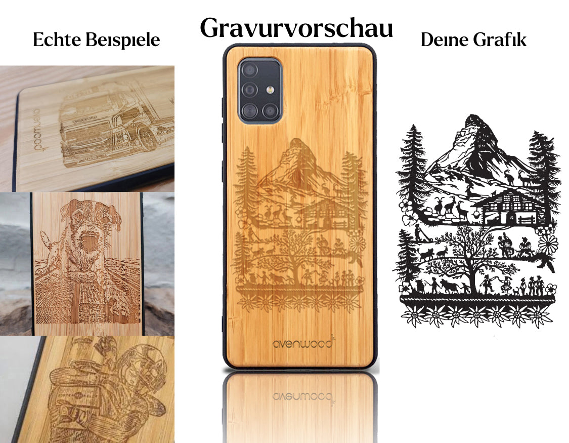 INDIVIDUELL Samsung Galaxy A32 5G Bambus-Kunststoff