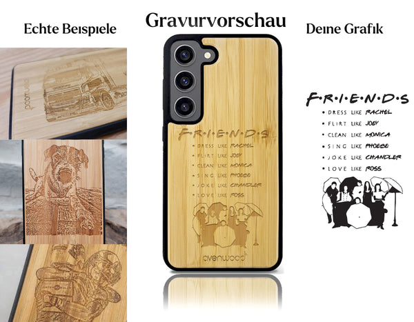 INDIVIDUELL Samsung Galaxy S23 Bambus-Kunststoff