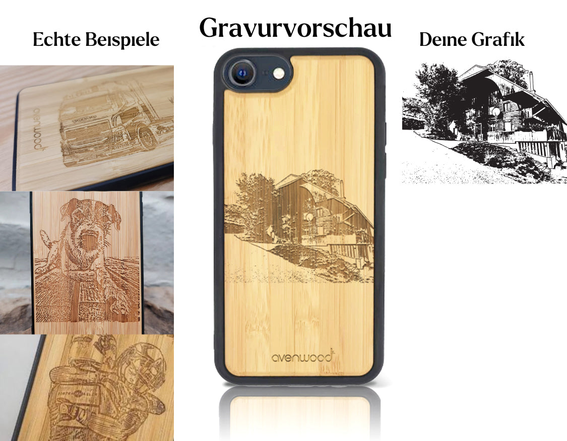 INDIVIDUELL iPhone 6/6S Bambus-Kunststoff