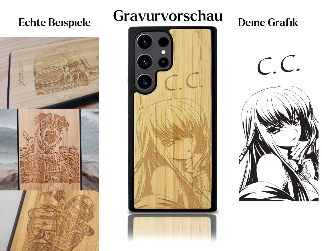 INDIVIDUELL Samsung Galaxy S23 Ultra Bambus-Kunststoff