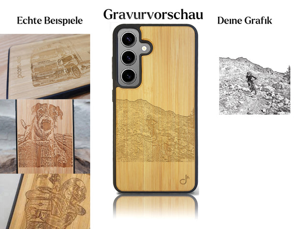 INDIVIDUELL Samsung Galaxy S24 Bambus-Kunststoff
