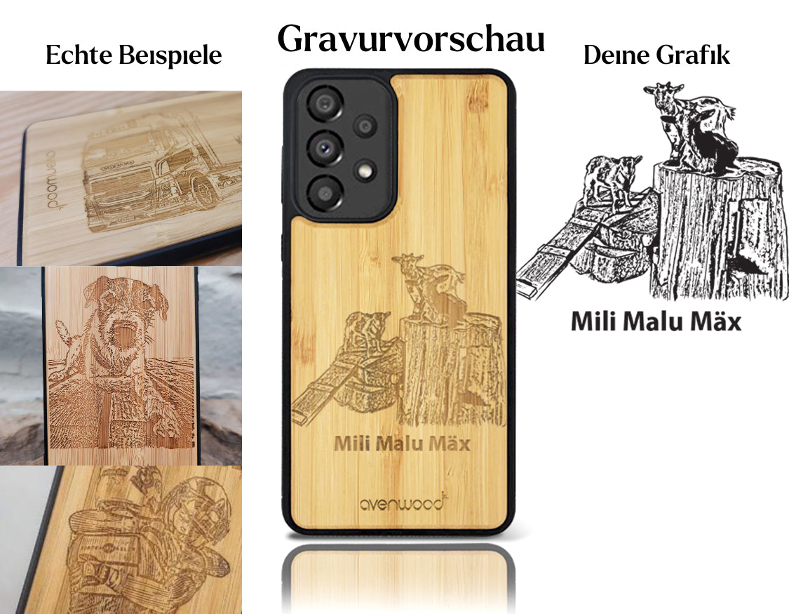 INDIVIDUELL Samsung Galaxy A33 5G Bambus-Kunststoff