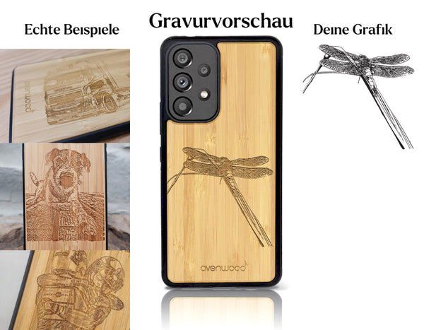 INDIVIDUELL Samsung Galaxy A54 Bambus-Kunststoff