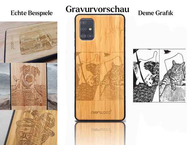 INDIVIDUEL Samsung Galaxy A51 bambou plastique